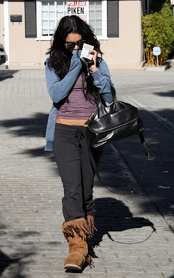 Vanessa Hudgens out at Ricki Criswell skin care and waxing studio