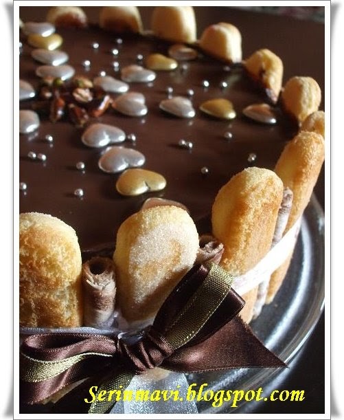 Mutfağımdan Lezzetler Fıstık Krokanlı Çikolatalı Pasta