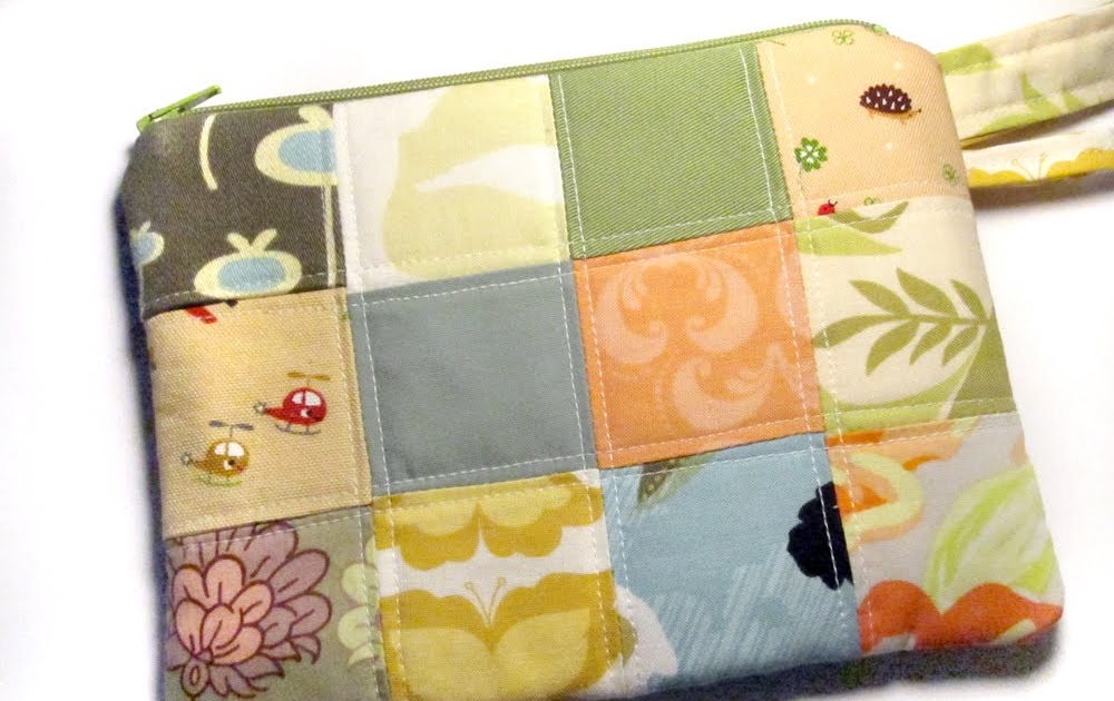 Patchwork Pouch Completed Behind