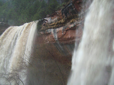 Emerald waterfall
