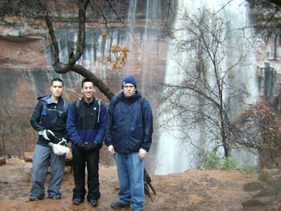 Three of us at Emerald Waterfall