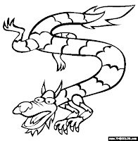 Chinese New Year Dragon Coloring Pages
