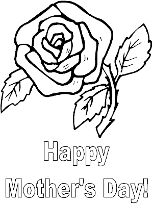 Mother's Day Flowers Coloring Pages