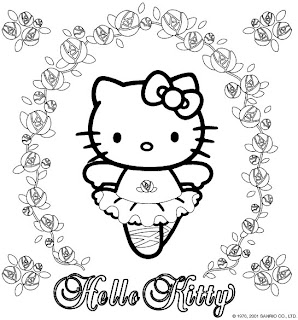 hello kitty coloring sheets