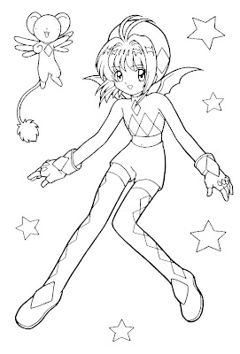 Anime Valentine Coloring Pages