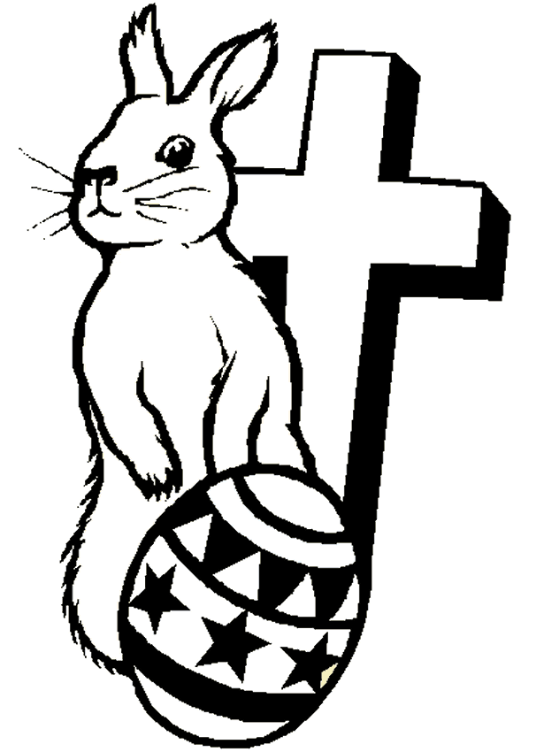 Easter Coloring Pages: Easter Cross Coloring Pages, Cross with Lilies