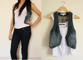 just jeans vest