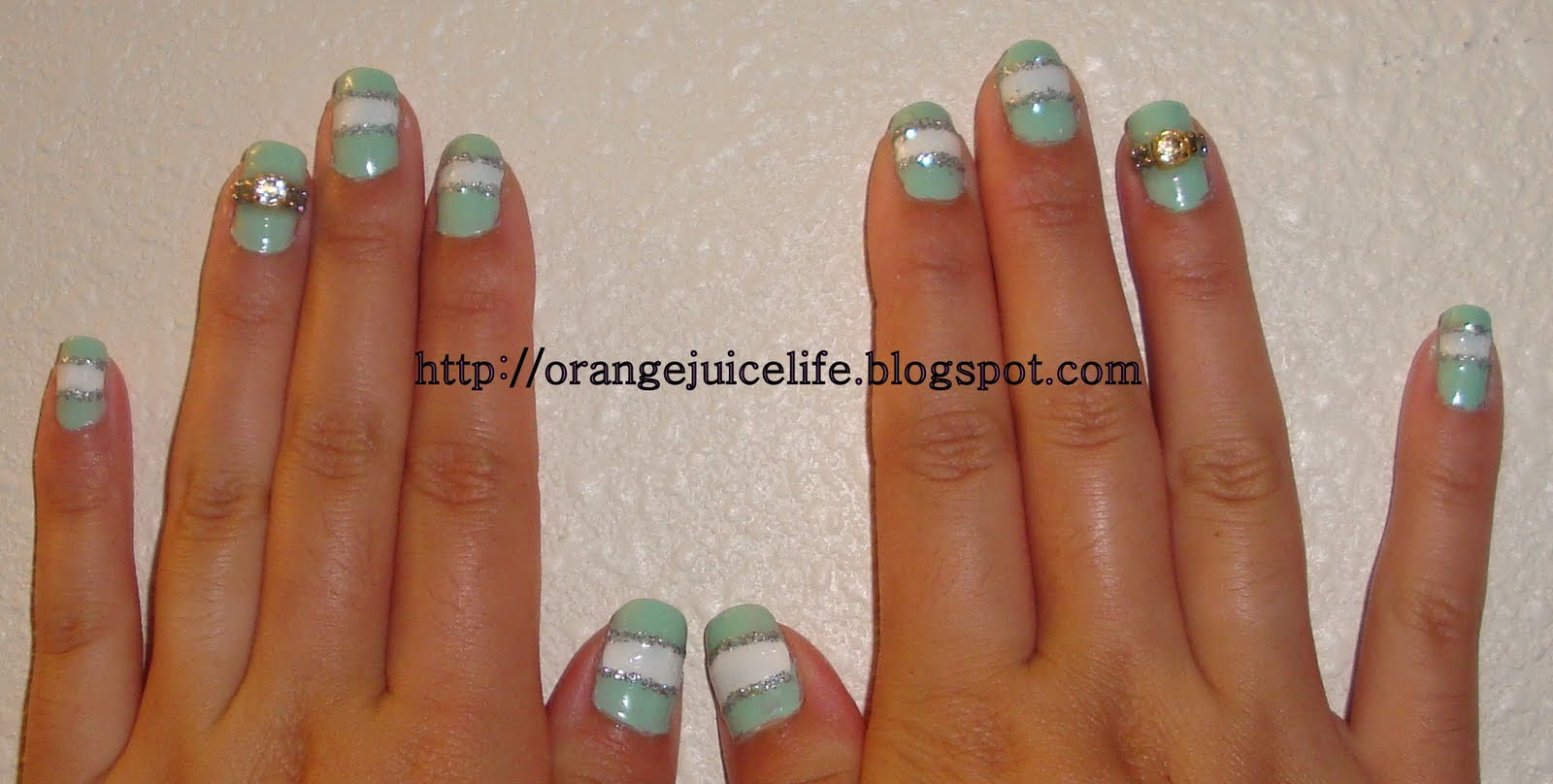 O.J.Life Tiffany and Co on my nails