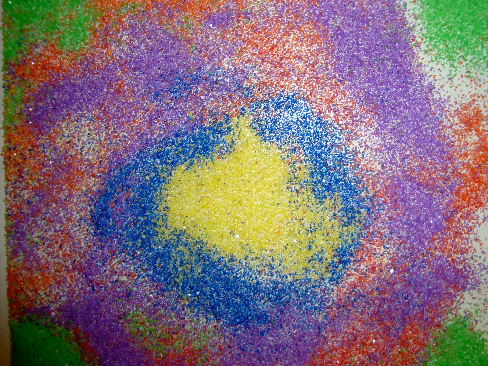 Clementine Art Colored Sandies Sand and Glue Painting