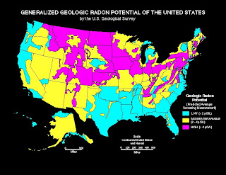 Radon Gas Map Of Us