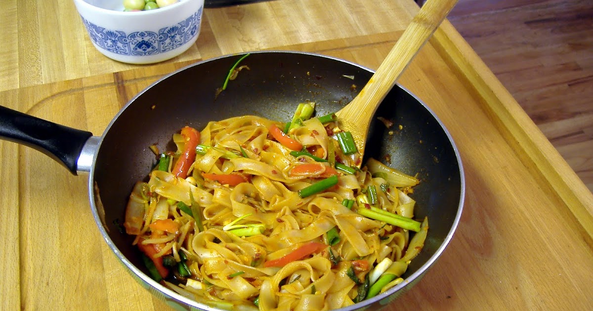 Cooking for Zo Spicy Basil Noodles