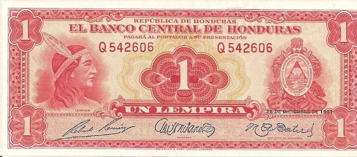 Billetes de Honduras Honduras Banknotes Billetes Emitidos Por el