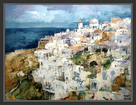 SANTORINI-ISLAS-GRECIA-PAISAJES-PINTURAS-ERNEST DESCALS SANTORINI-ISLAS-GRECIA-PAISAJES-PINTURAS-ERNEST DESCALS