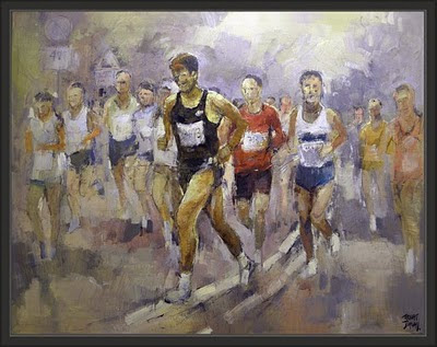 MARATON-ATLETISMO-DEPORTE-PINTURA-ERNEST DESCALS