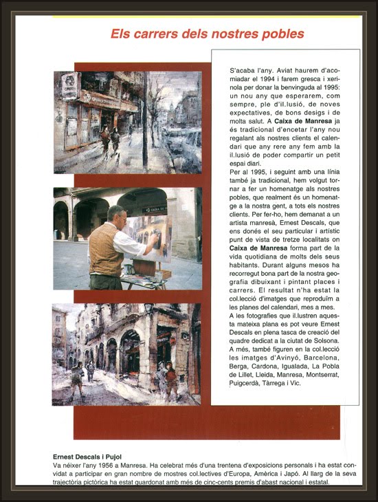 CALENDARIO-ARTE-PINTURA-CUADROS-PAISAJES-CAIXA-ESTALVIS-MANRESA-REVISTA-PINTOR-ERNEST DESCALS CALENDARIO-ARTE-PINTURA-CUADROS-PAISAJES-CAIXA-ESTALVIS-MANRESA-REVISTA-PINTOR-ERNEST DESCALS