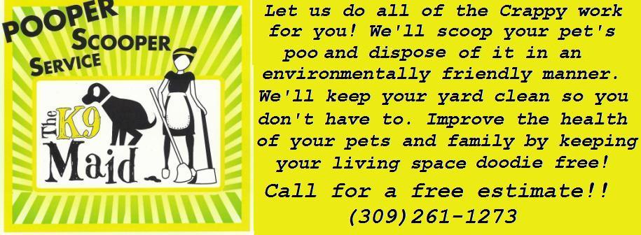 The K9 Maid Pet Waste Removal Pooper Scooper Service 1006 E Lincoln St Bloomington Il 61701 dog