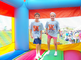 Rami and Leila having a little fun at the 5K cancer walk