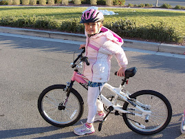Leila enjoying her new bike