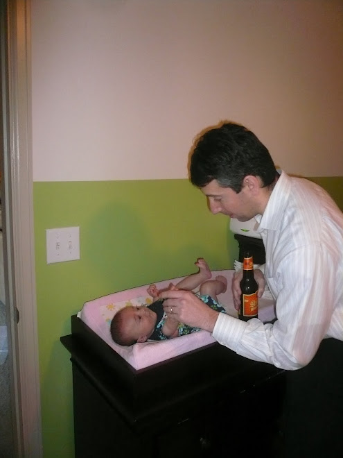 Daddy is going over how he is going to change my Diaper