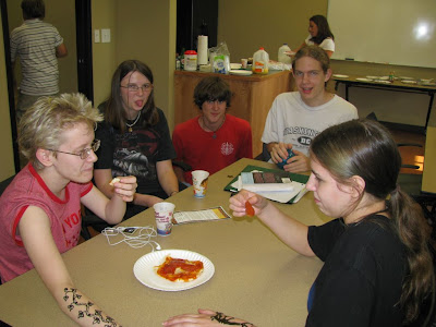 Teens enjoying the program