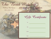 Gift Certificates available for Beadmetaler classes