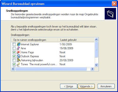 scherm terecht