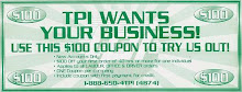 $100 Coupon for new customers!!