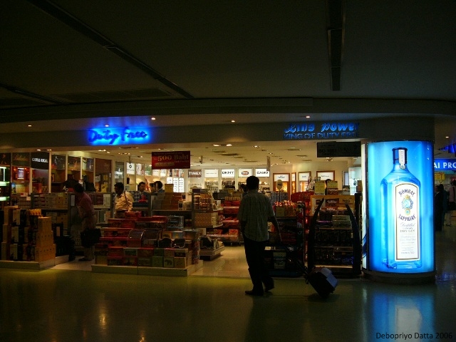 Bangkok Airport... 6.15 AM. Even at this hour, you can still see Indians hovering around the duty-free booze counters