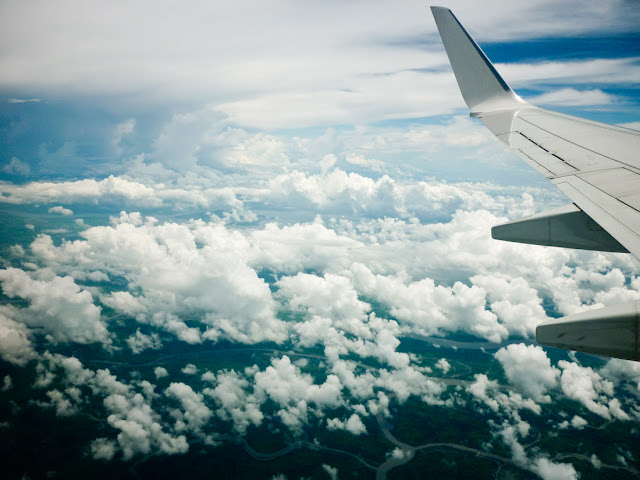  En route to Chennai... little tufts of clouds