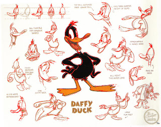 Daffy Duck Model Sheet.