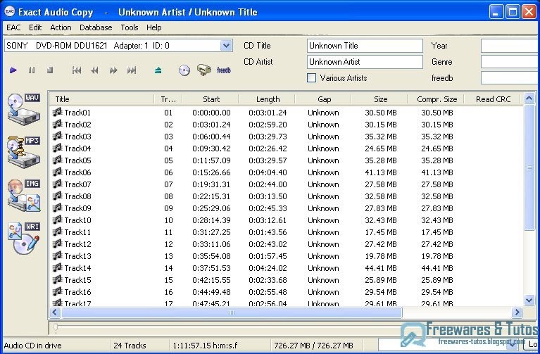 EAC Exact Audio Copy un logiciel pour copier un CD audio sans erreurs