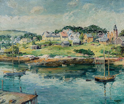 Landscape Painting by American Impressionist Max Kuehne