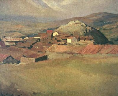 Landscape painting by Abel Manta Portuguese artist