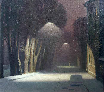 Winter Painting by Russian artist Ilya Pyankov