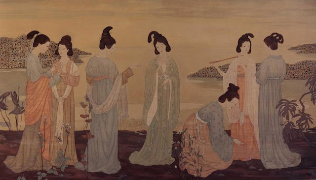 Women in Painting by Xi Pan,contemporary Chinese artists,contemporary Chinese art