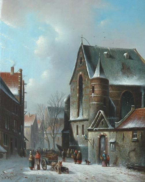 19th c. Dutch artists, Landscape painting, Romanticism, Johannes Franciscus Spohler