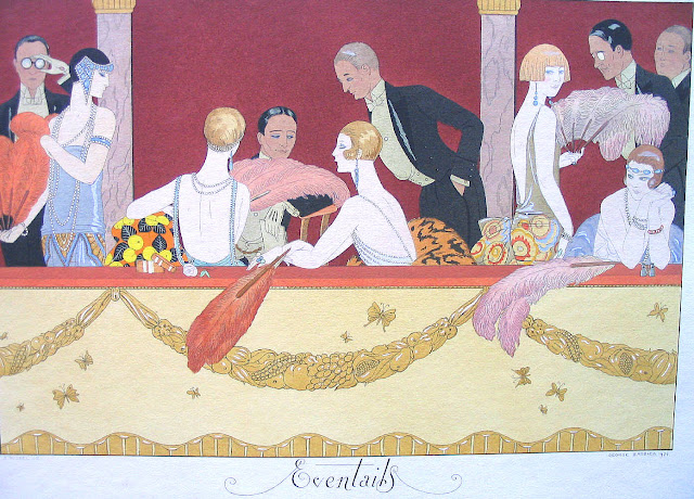 George Barbier fashion illustration,French artist George Barbier, Art Deco fashion illustration