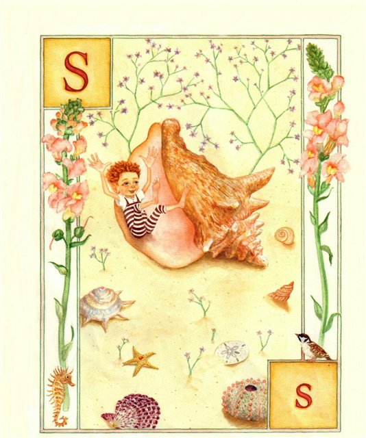 children book illustration,Lauren Mills Elfabet,illustration art, graphics