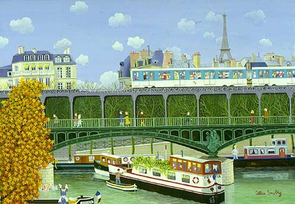 Paintings by  Cellia Saubry French Naive Artist