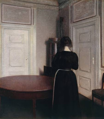 interiors painting,Modern art,oil painting,Symbolism in art,Women in art,Vilhelm Hammershoi,Danish artists