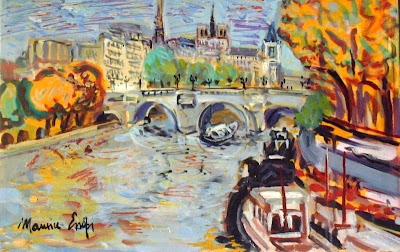 Paris Landscape Paintings by French Artist Maurice Empi