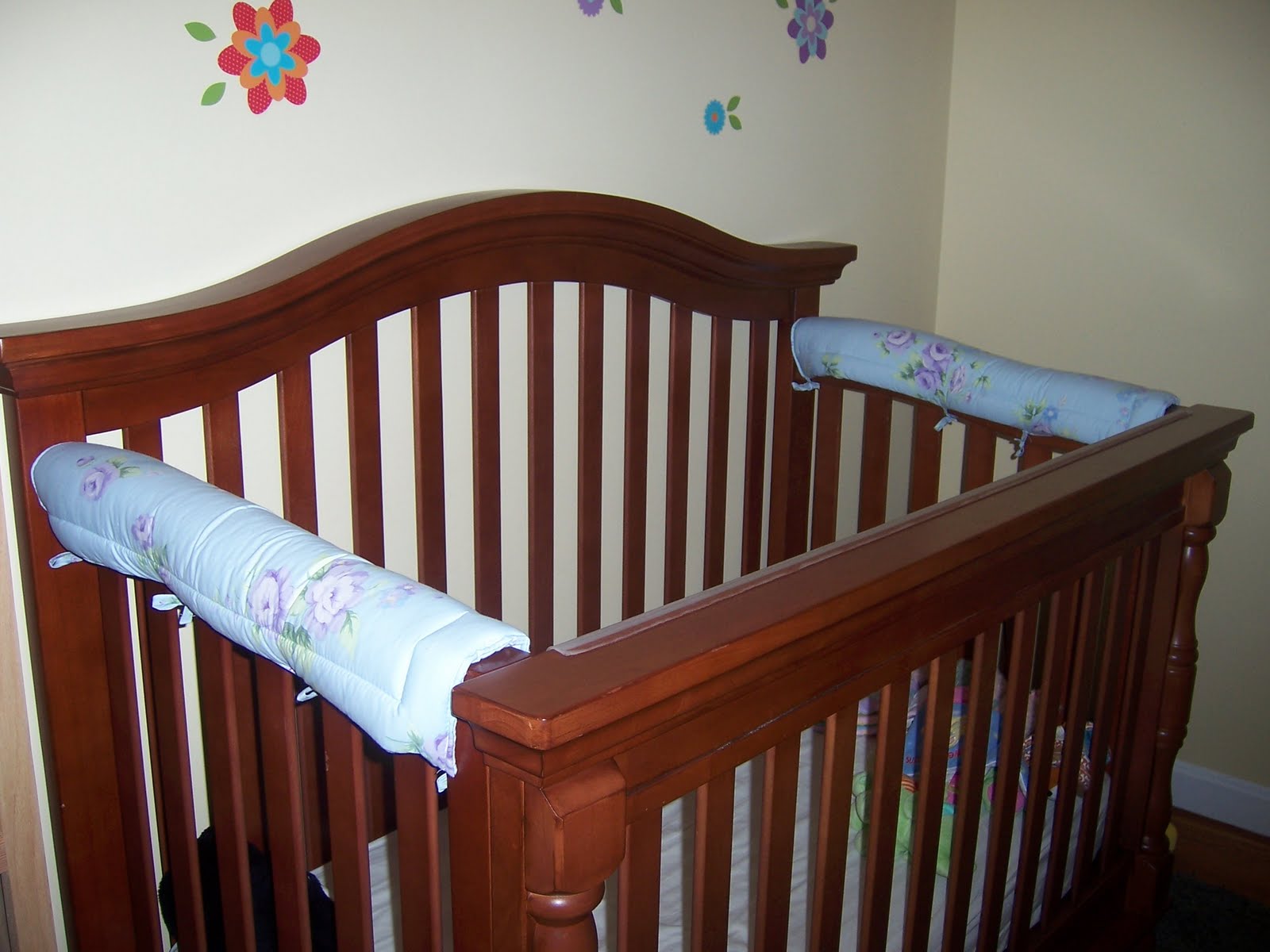 Just Call Me Cheap RePurpose A Crib Bumper into a Teething Rail