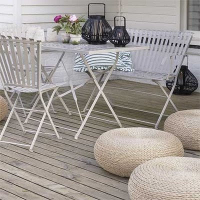 White Patio Table