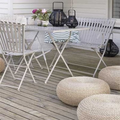 White Patio Furniture  on Photo Credits  1 2 Via Camilla At Home   3  Cottage Living  4  5