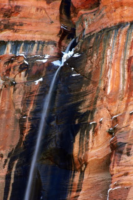 Waterfall in Zion Canyon