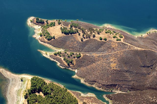 Castiac Lake, aerial view