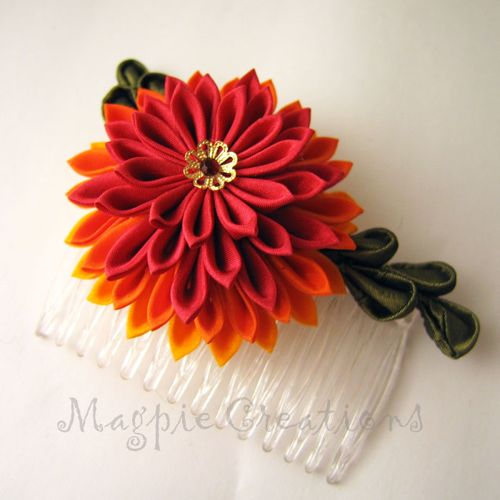 crafting + inspiration + home + kids Kanzashi Flowers