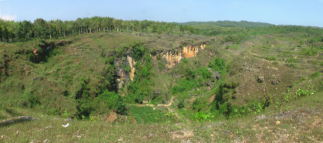 doline at wonosari, yogyakarta, indonesia