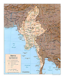 myanmar map