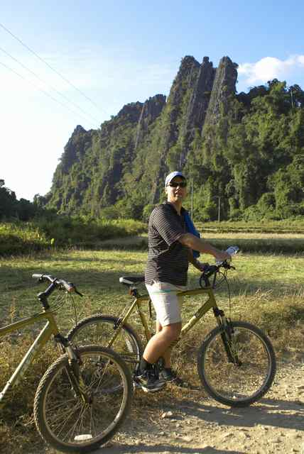 Mountainbiken in Vang Vieng